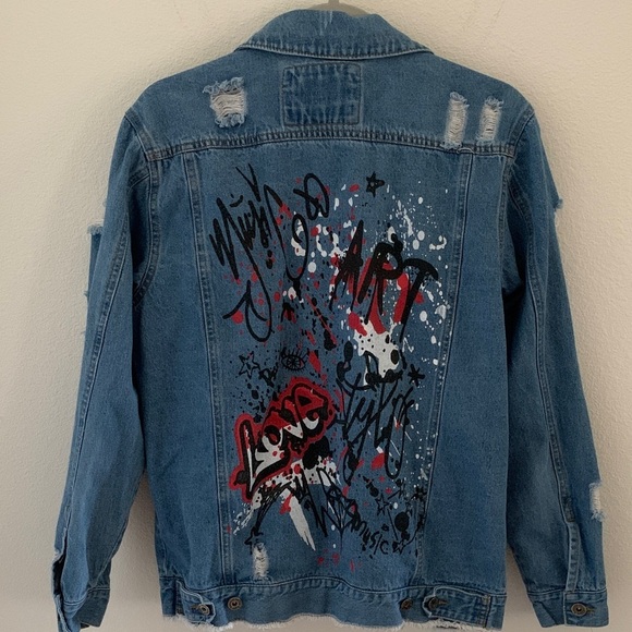 The Style Between Us Jackets & Blazers - The Top Romance Blue Distressed Jean Jacket​​